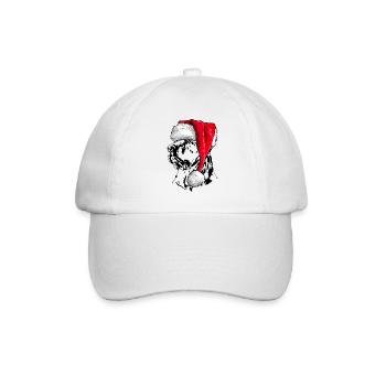 Santa TOSA INU Chien de Noël Chiens Wilsigns - Casquette classique - blanc/blanc - Devant