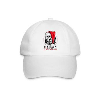 Santa HAVANESE Joyeux Noël Chiens Wilsigns - Casquette classique - blanc/blanc - Devant