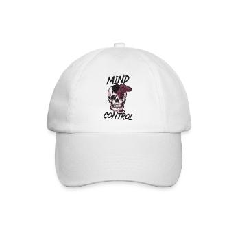 Mind Control Gaming-Design - Baseballkappe - Weiß/Weiß - Vorne