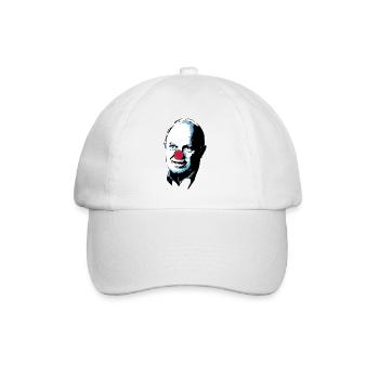 Clown Tshirt - Circus Clown Costume - Baseball Cap - white/white - Front