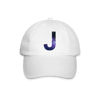 Galaxy J lettre Space Stars Idée cadeau - Casquette classique - blanc/blanc - Devant