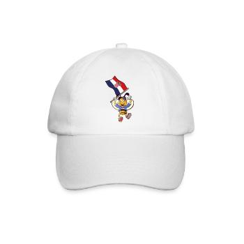Croatie Abeille - Casquette classique - blanc/blanc - Devant