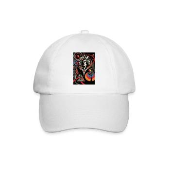 Cubethulhu incarnation de l’art du marqueur de cendres - Casquette classique - blanc/blanc - Devant