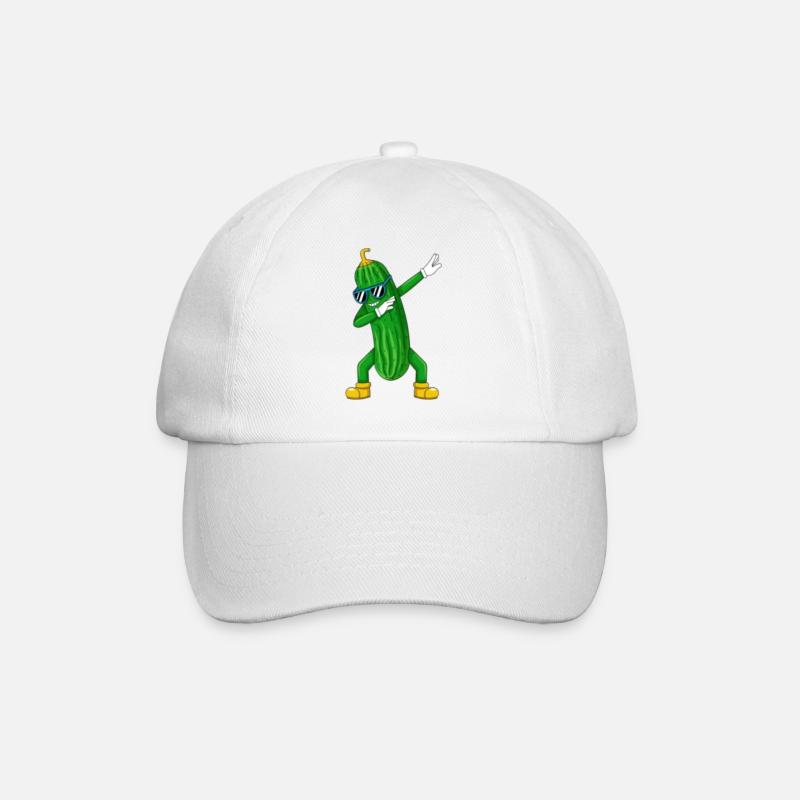 Nugget Gurke - Baseballkappe - Weiß/Weiß
