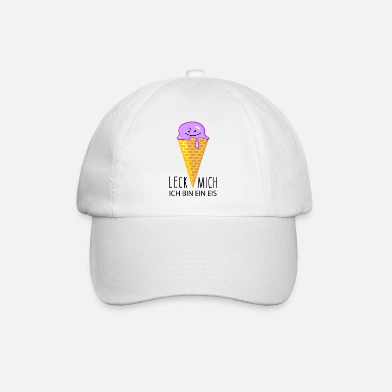 Eis lustig - Baseballkappe - Weiß/Weiß