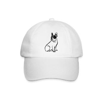 Français Bulldog - Casquette classique - blanc/blanc - Devant