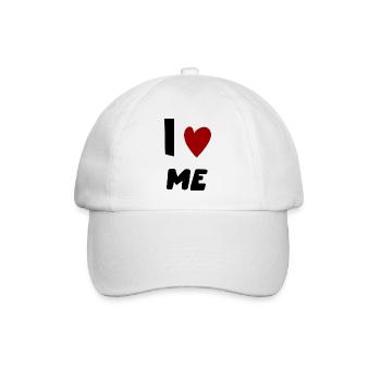 I ❤️ ME - Baseball Cap - white/white - Front