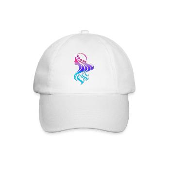 Mode tendance cool vogue girly style femme fille - Casquette classique - blanc/blanc - Devant