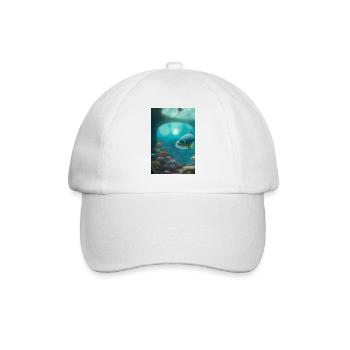 Fish, Aquarium - Baseball Cap - white/white - Front