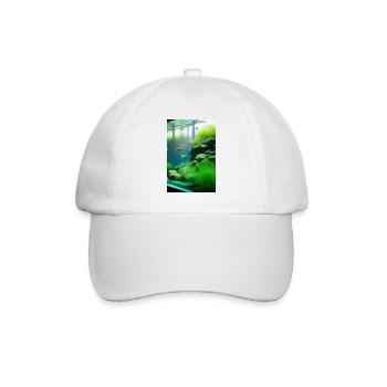 Fish, Aquarium - Baseball Cap - white/white - Front