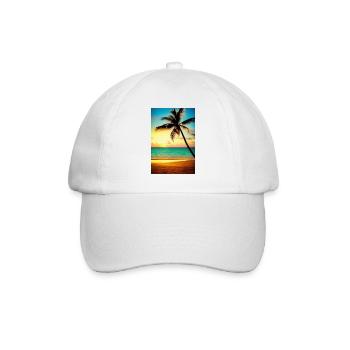 Caribbean Palm Beach - Baseball Cap - white/white - Front