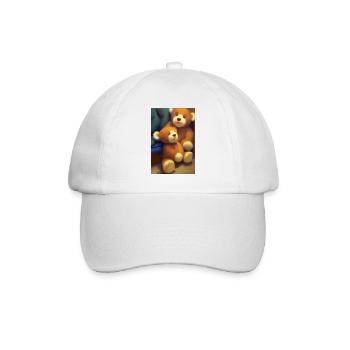 Teddy bear - Baseball Cap - white/white - Front