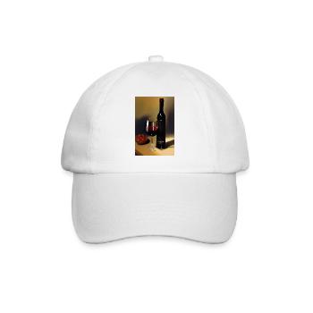 Wein Trinker - Baseballkappe - Weiß/Weiß - Vorne