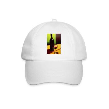 Wein Trinker - Baseballkappe - Weiß/Weiß - Vorne