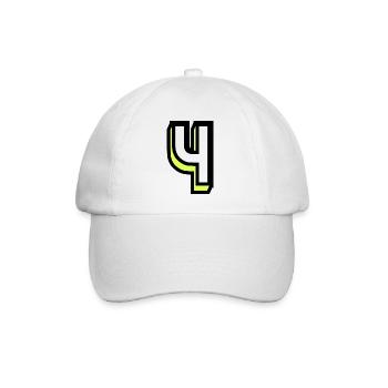 4 YEARS,4TH BIRTHDAY,4 YEARS ANNIVERSARY - Baseball Cap - white/white - Front