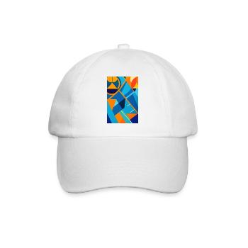 Art abstrait - Casquette classique - blanc/blanc - Devant