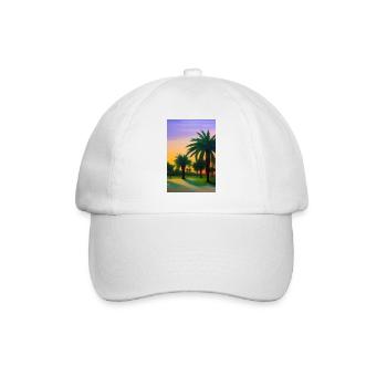Arabische Wüste - Baseballkappe - Weiß/Weiß - Vorne