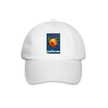 California Oranges travel poster - Baseball Cap - white/white - Front