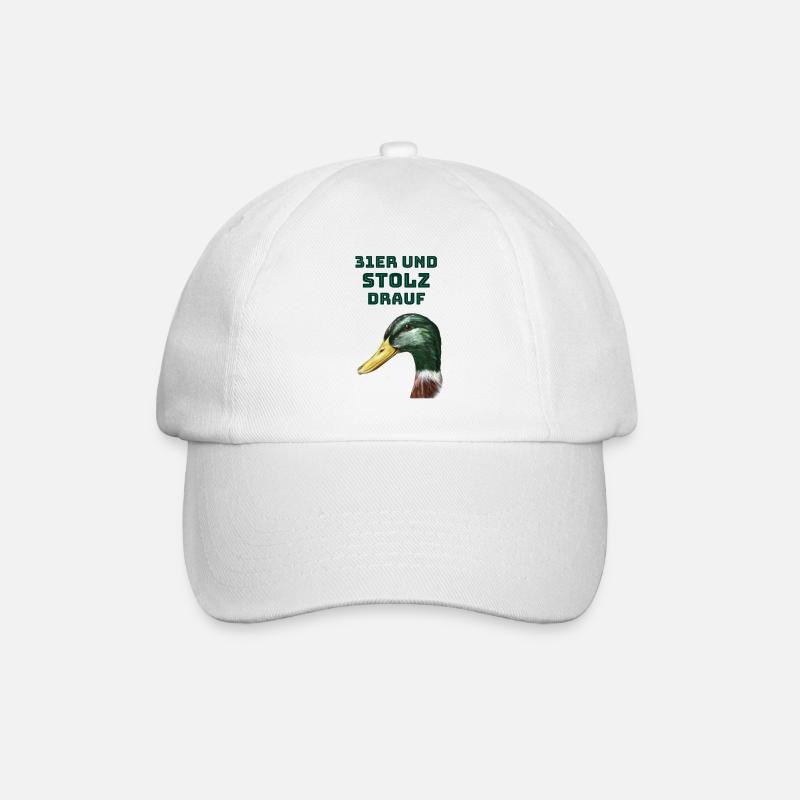 31er und stolz drauf - Baseballkappe - Weiß/Weiß