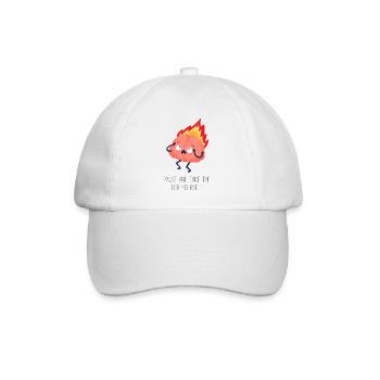 Quote Hive, t-shirt design, brain - Baseball Cap - white/white - Front