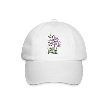 Fleur - Casquette classique - blanc/blanc - Devant