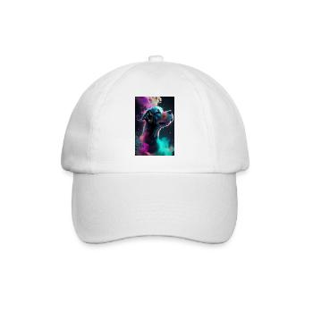 Chien mignon - Casquette classique - blanc/blanc - Devant