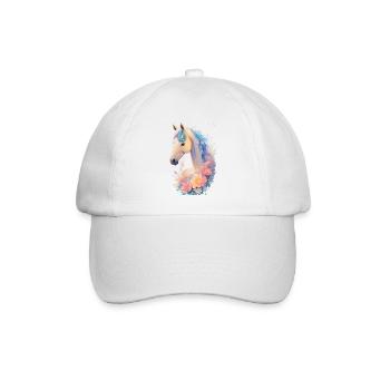 Cheval fleur - Casquette classique - blanc/blanc - Devant