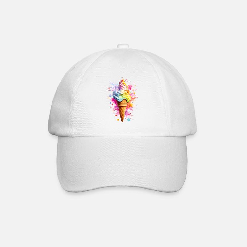 Rainbow Ice Cream Blast Summer Lifestye - Cappello con visiera - bianco/bianco