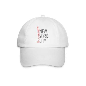 statue of liberty new york city Freiheitsstatue - Baseballkappe - Weiß/Weiß - Vorne