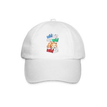 nope, nope, no, no, no - Baseball Cap - white/white - Front