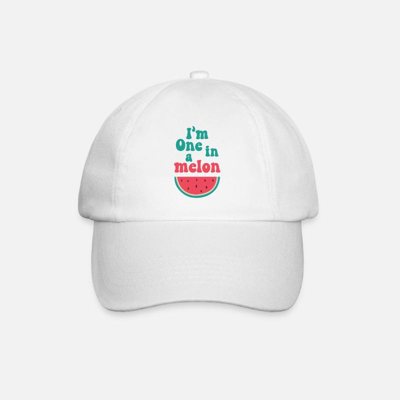 Je suis un dans un melon - Casquette classique - blanc/blanc