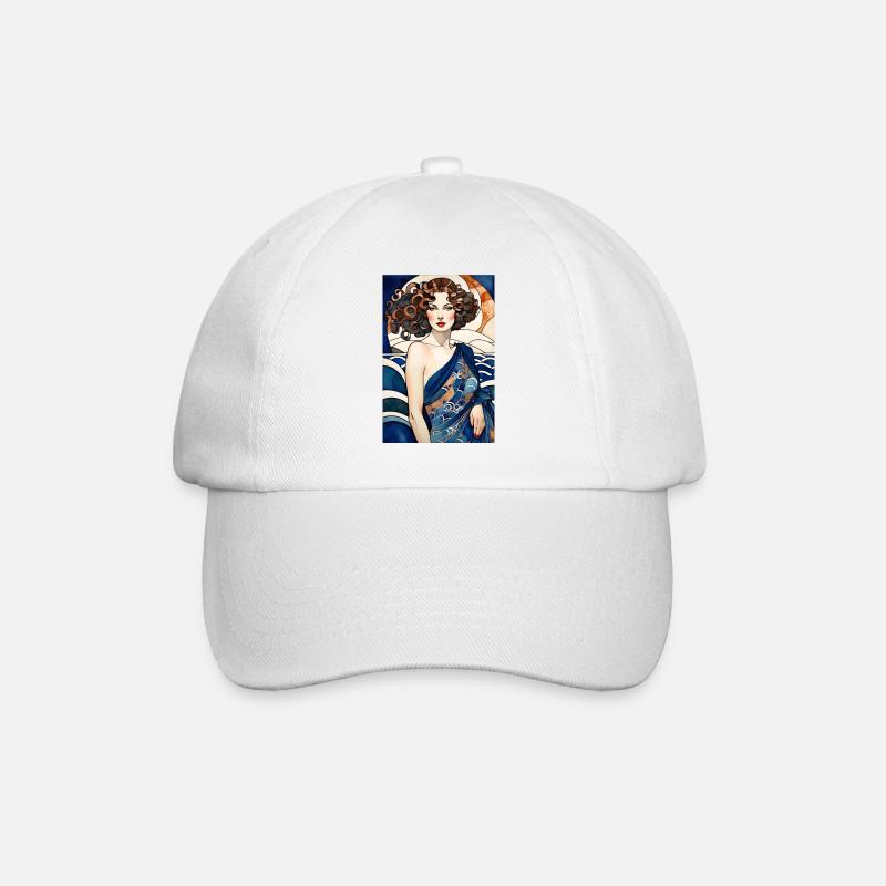 Art Déco 3 - Casquette classique - blanc/blanc