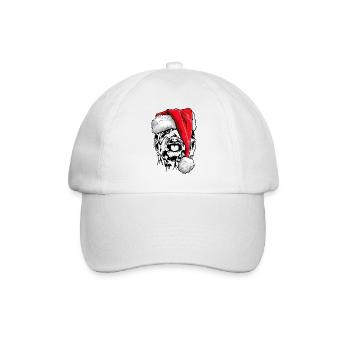 Santa Cairn Terrier Chiens de Noël Wilsigns - Casquette classique - blanc/blanc - Devant