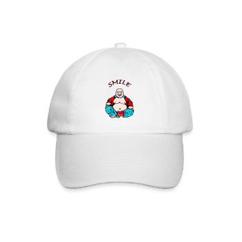 Cheerful yoga - Baseball Cap - white/white - Front
