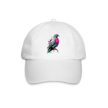 City Pigeon Colorful - Doves - I Love Pigeons - Baseball Cap - white/white - Front