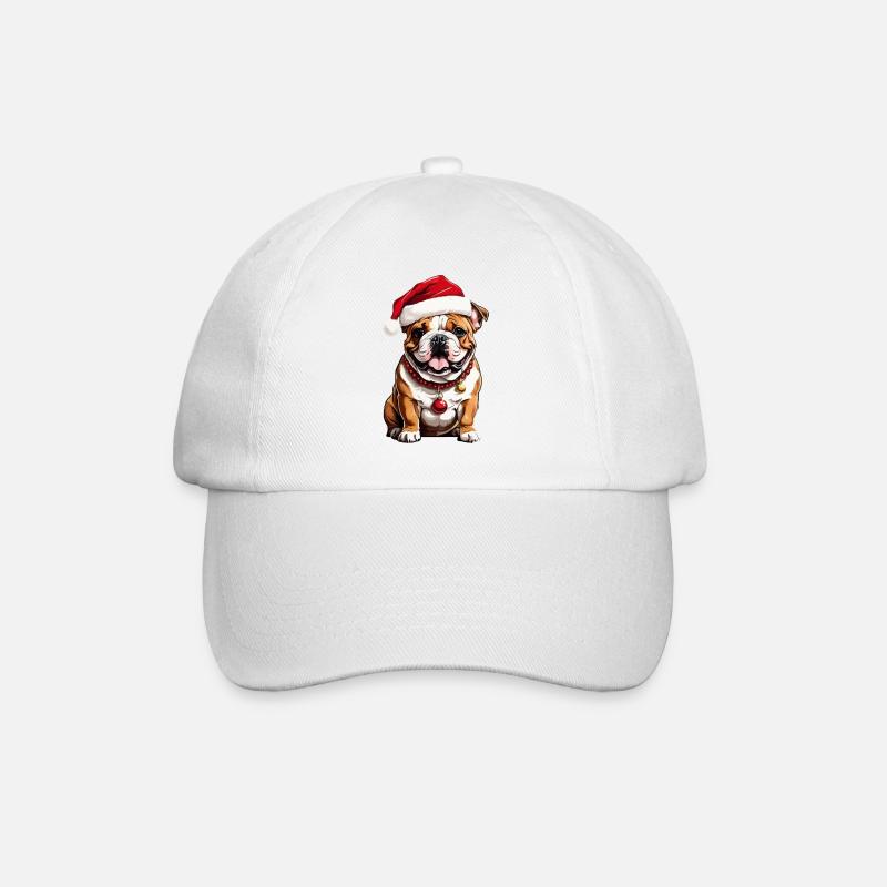 Adorable chien de Noël - Casquette classique - blanc/blanc