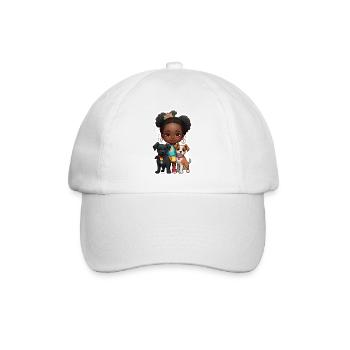 Cadeau pour les amoureux des chiens - Casquette classique - blanc/blanc - Devant