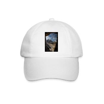 Three Peaks - Baseball Cap - white/white - Front