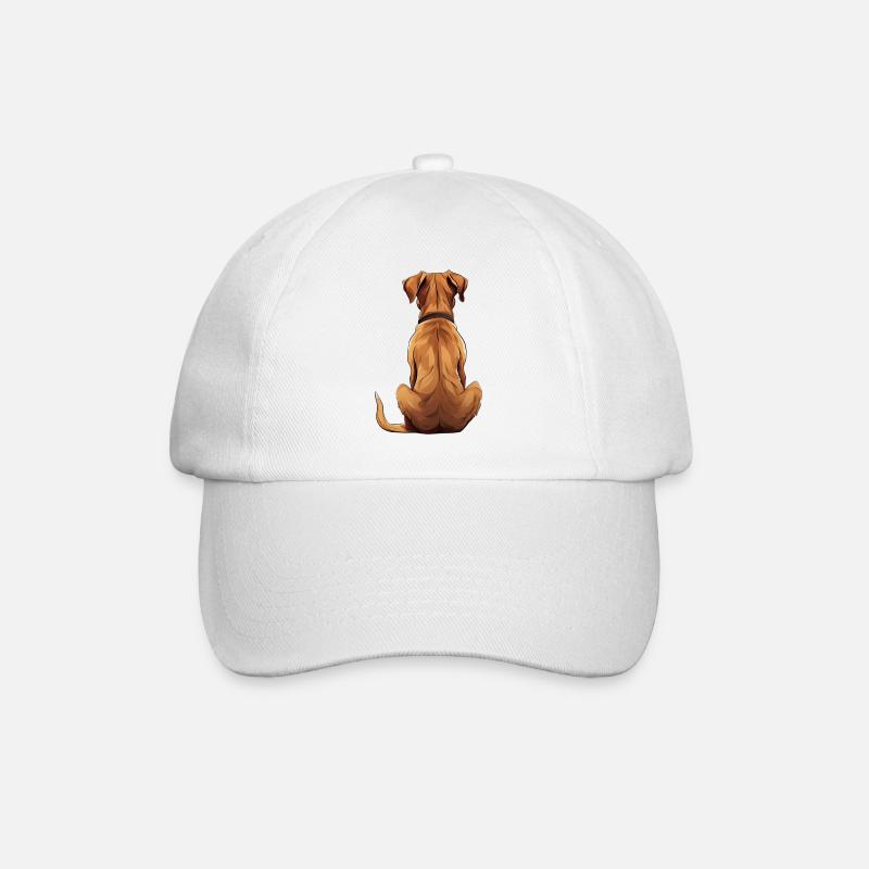 Rhodesian Ridgeback - Baseballkappe - Weiß/Weiß