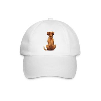 Rhodesian Ridgeback - Casquette classique - blanc/blanc - Devant
