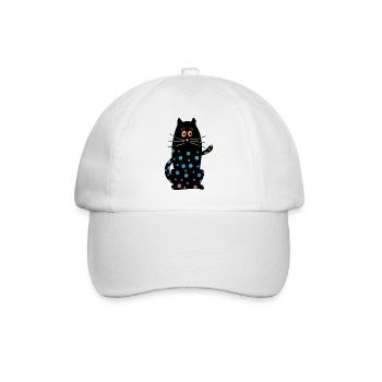 Cat - Baseball Cap - white/white - Front