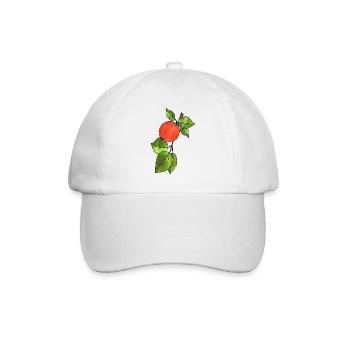 Apple - Baseball Cap - white/white - Front