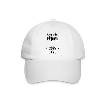 Mom Soon To Be Mommy 2025 Mother Pregnant Kids Mot - Baseball Cap - white/white - Front