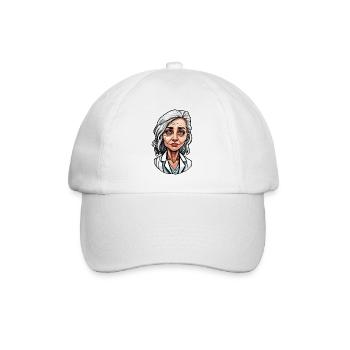 Médecin / professionnel de la santé / médecin / profession / spécialiste - Casquette classique - blanc/blanc - Devant