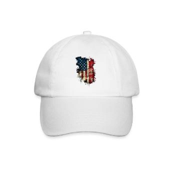L’Amérique du grunge - Casquette classique - blanc/blanc - Devant