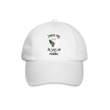 je Ne peux pas je suis un fennec algérien - Casquette classique - blanc/blanc - Devant