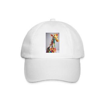Giraffe - Baseballkappe - Weiß/Weiß - Vorne