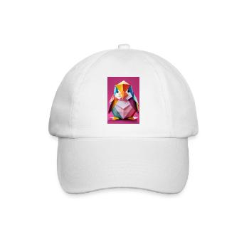 Baby-Pinguin - Baseballkappe - Weiß/Weiß - Vorne