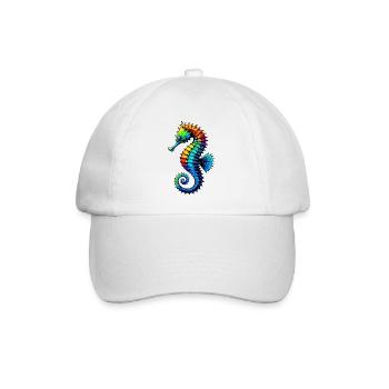 Seahorse - Baseball Cap - white/white - Front