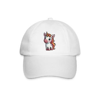 Licorne de dessin animé - Casquette classique - blanc/blanc - Devant